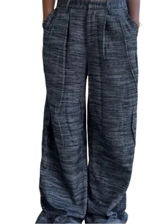 Urban Outfitters Pants - Urban Outfitters XS Wide Leg Crop Herringbone Print Pants Trousers Pleated Baggy